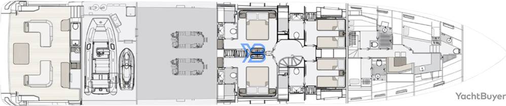 Lower Deck Azimut Grande Trideck